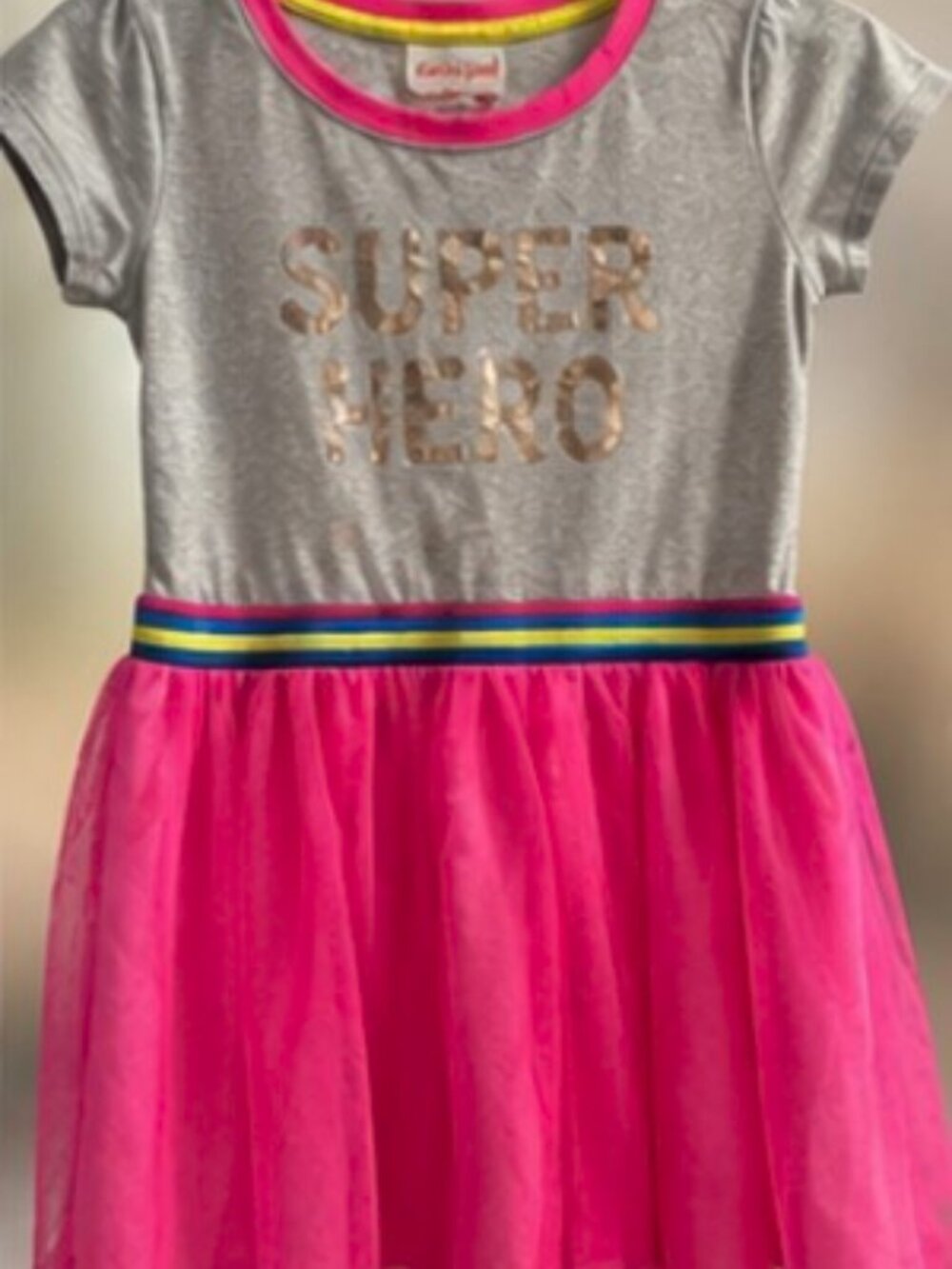 Girls Super Hero Tulle Dress Size Small